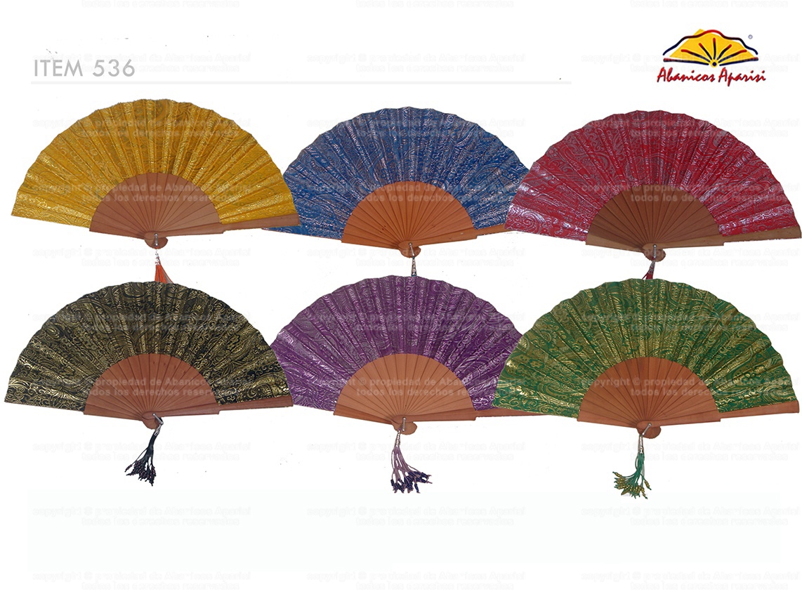 536 – Pear Wood Fan Flower Embroidery