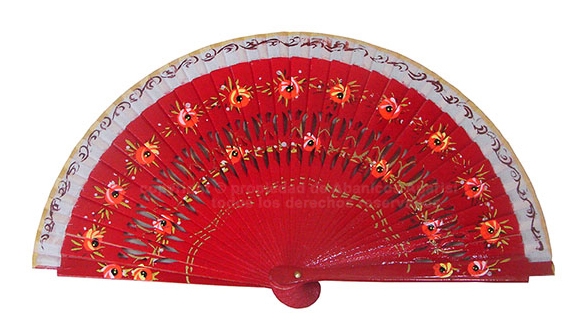 6010 – assorted hand painted party fans