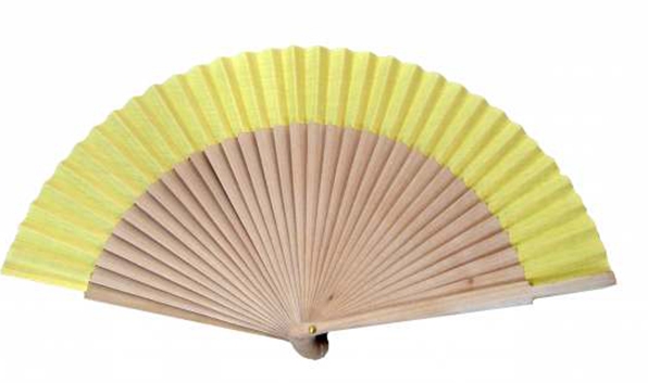 6014BIS – Natural wood fan fabric in colors
