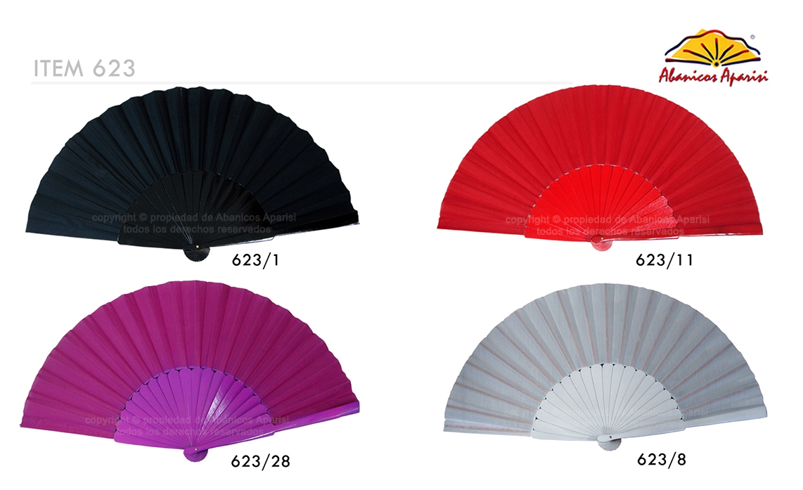 623/1 – Large wooden fan black color