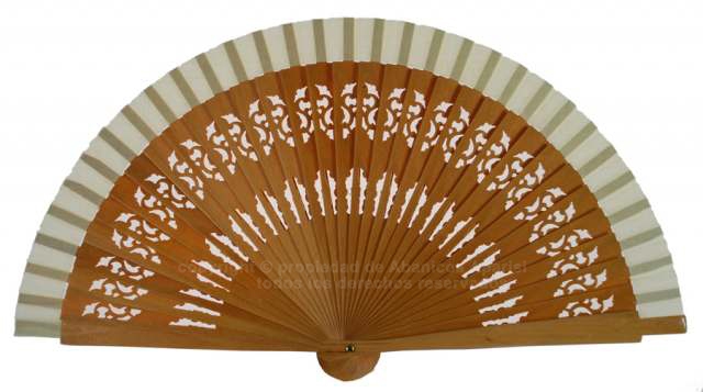 6601 – fretwork wooden handbag fan selection of colors