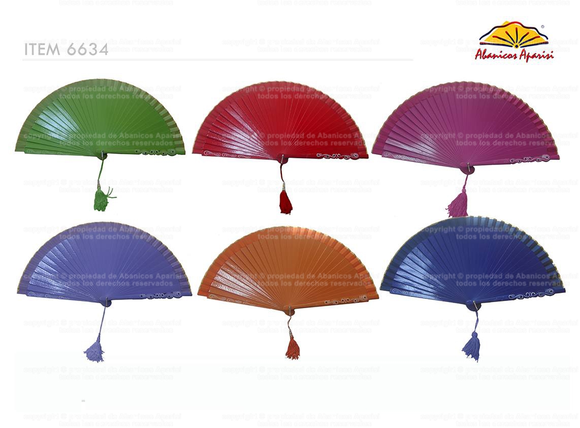 6634 - Abanico Madera Liso Cabera Especial