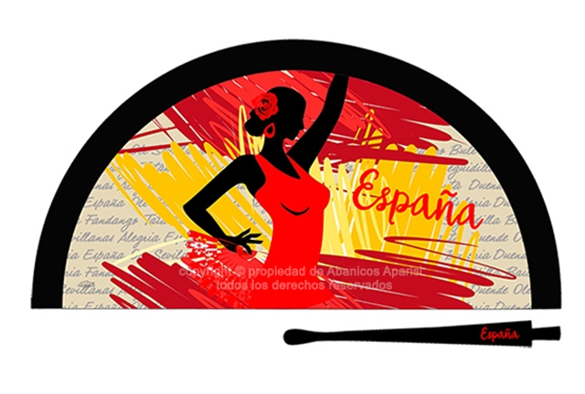 70200 – Acrylic fan Spain woman silhouette