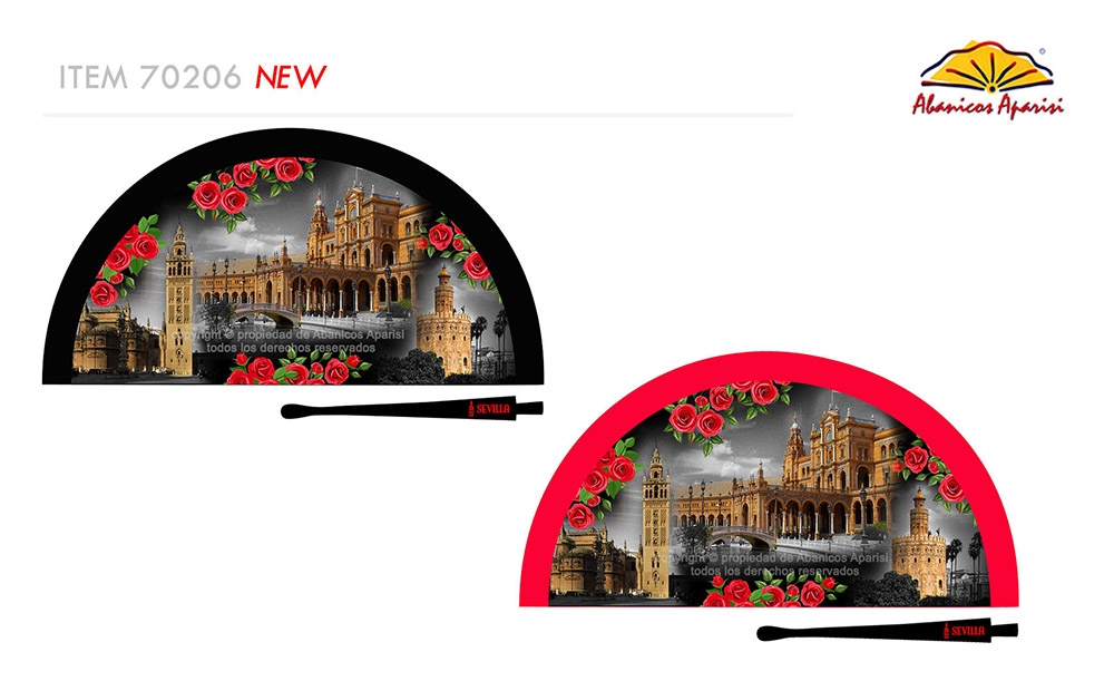 70206 – Acrylic fan Sevilla night