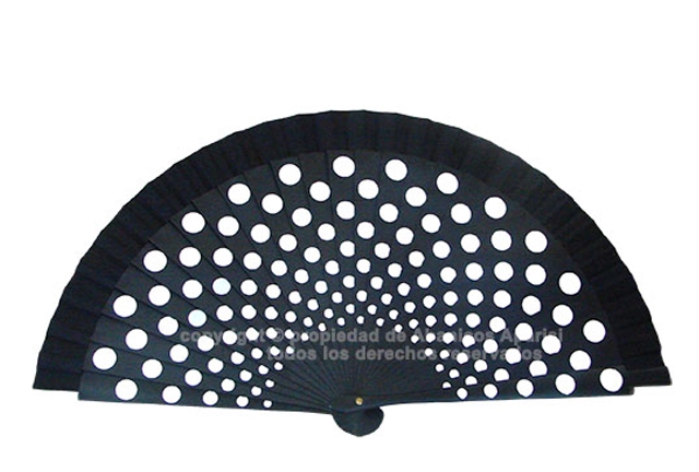 7214/A – Acrylic fan polka dots 2 sides