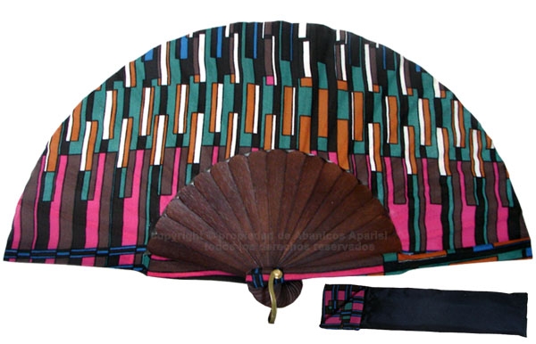 8054- Handcrafted Wooden Fan