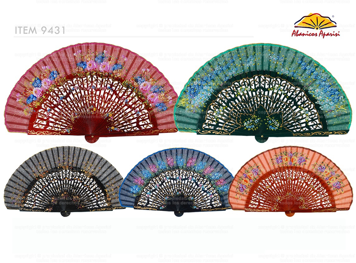 9431 – hand painted luxurious fan