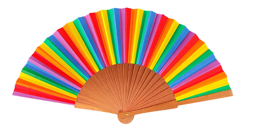 2000/Arcoiris - Wooden rainbow fan
