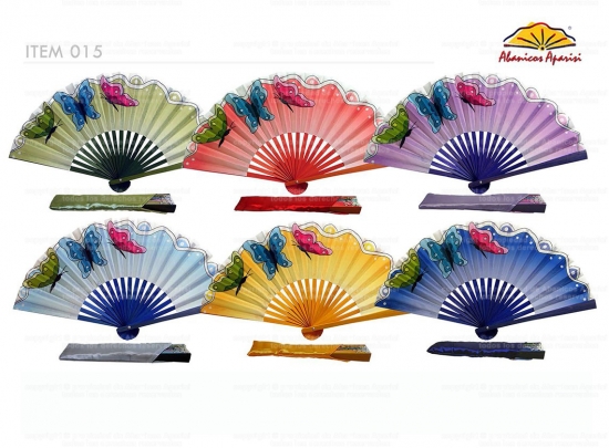 015 – Bamboo fan butterfly design