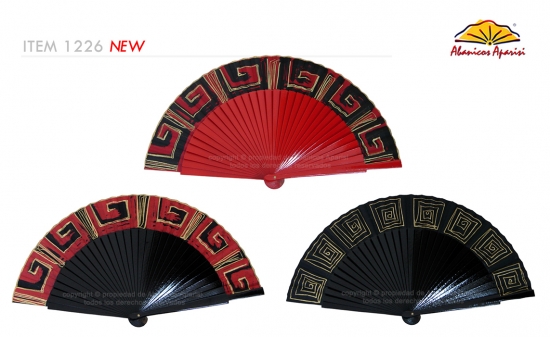 1226 – Wooden fan shapes 1 side