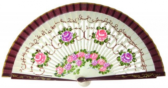 1268 – assorted fans hand painted on 2 sides