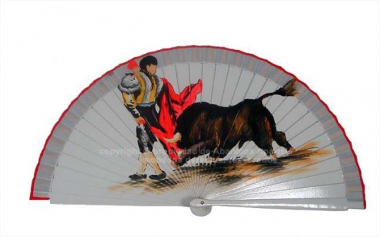 219/SU – Wood Fan Bull Design Assorted