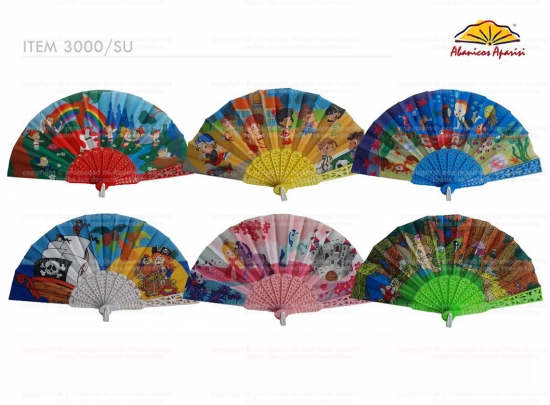 3000/SU – Children’s fan assorted prints