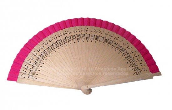 6000BIS – Natural wood fan coloured fabric
