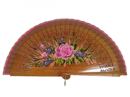 4195/SU – Wooden fan 2 sides luxury