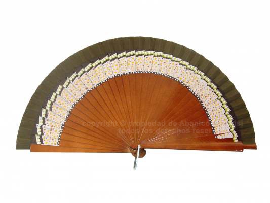 4197/SU – Natural wood fan 1 side border