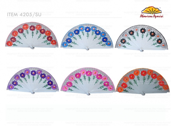 4205/SU – Wood fan flowers 1 side