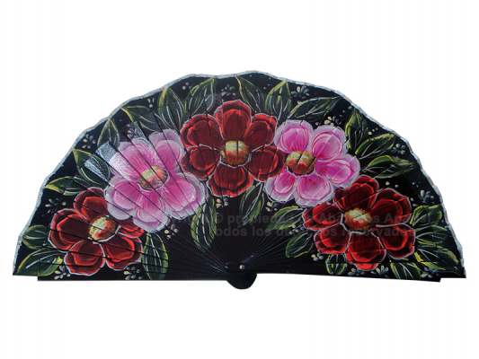 4206/SU – Wood Fan Flowers 1 side