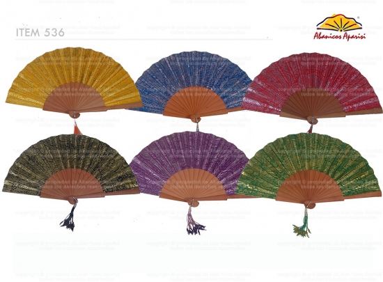 536 – Pear Wood Fan Flower Embroidery