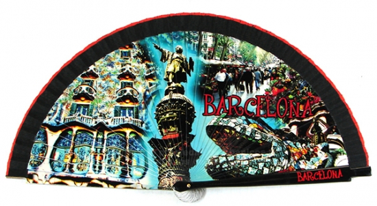 60225 – wooden Barcelona fan