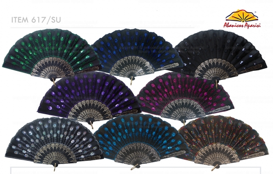 617/SU – Plastic Fan Peacock Assorted