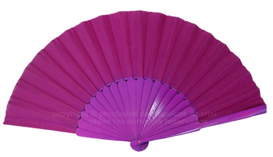 623/28 – Large wooden fan fucsia color