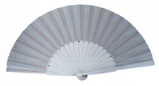 623/8 – Large wooden fan white color