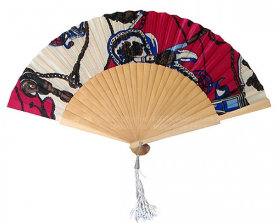 623/9 – Large wooden fan assorted design