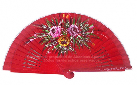 6622 – handbag fan hand painted on 2 sides