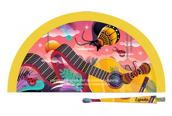 70199 – Acrylic fan Spain guitar