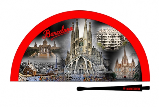 70204 – Acrylic fan Barcelona night