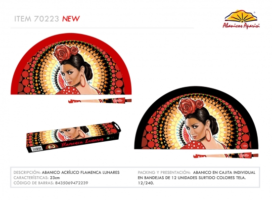 70223 – Acrylic flamenca dot fan