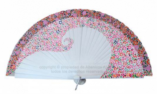 74208 – Acrylic fan assorted dots