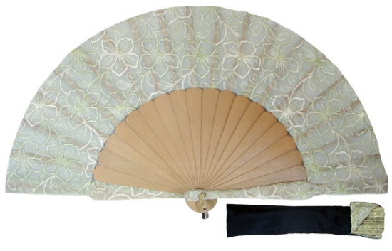 8043- Handcrafted Wooden Fan