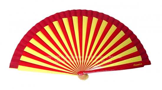 86/SPAIN – Wooden fan two coloured Spain