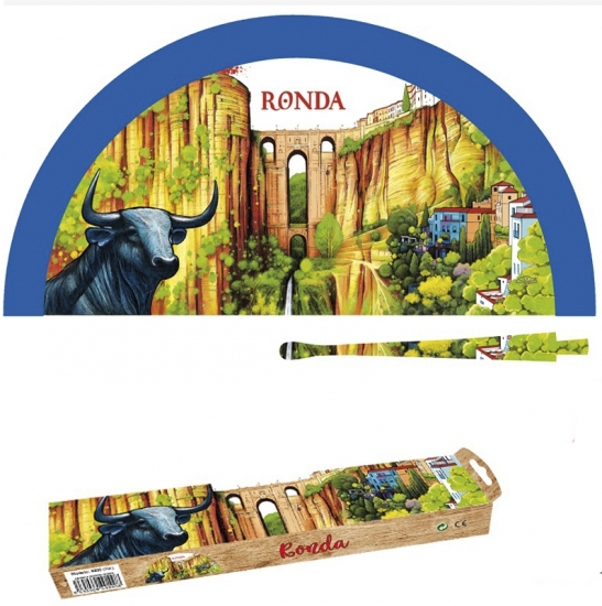 9200 - Sublimation wooden fan Ronda