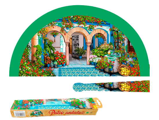 9217 - Sublimation wooden fan patio Andaluz  (assorted colours)