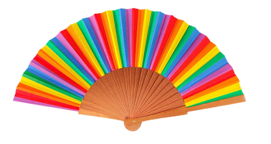 2000/Arcoiris - Wooden rainbow fan