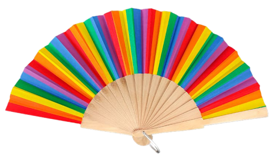 530/Arcoiris - Wooden rainbow fan