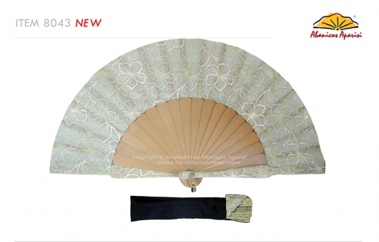 8043- Handcrafted Wooden Fan