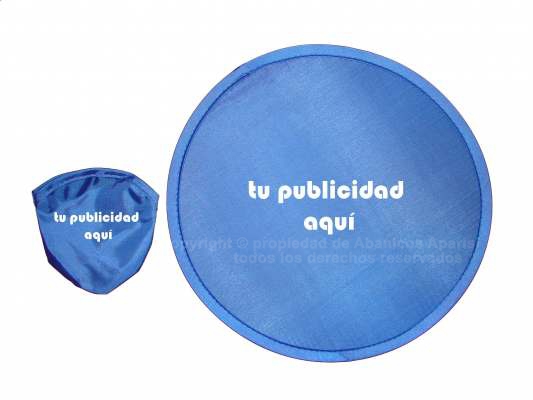  P08 – Foldable publicity frisbee Pai Pai 25 diam. printed on one side. texture + individual bag (transfer printing max. size 10x10cm)